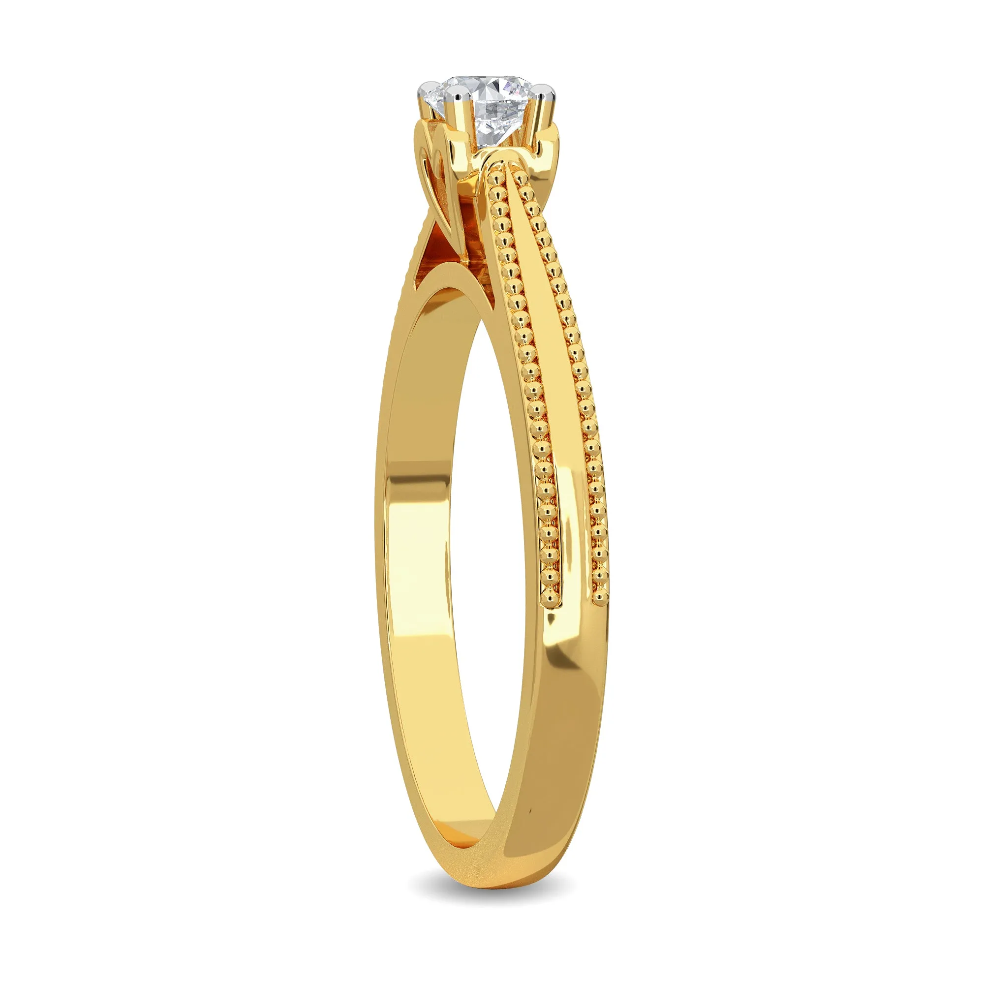 0.20 CT Zel Solitaire Ring