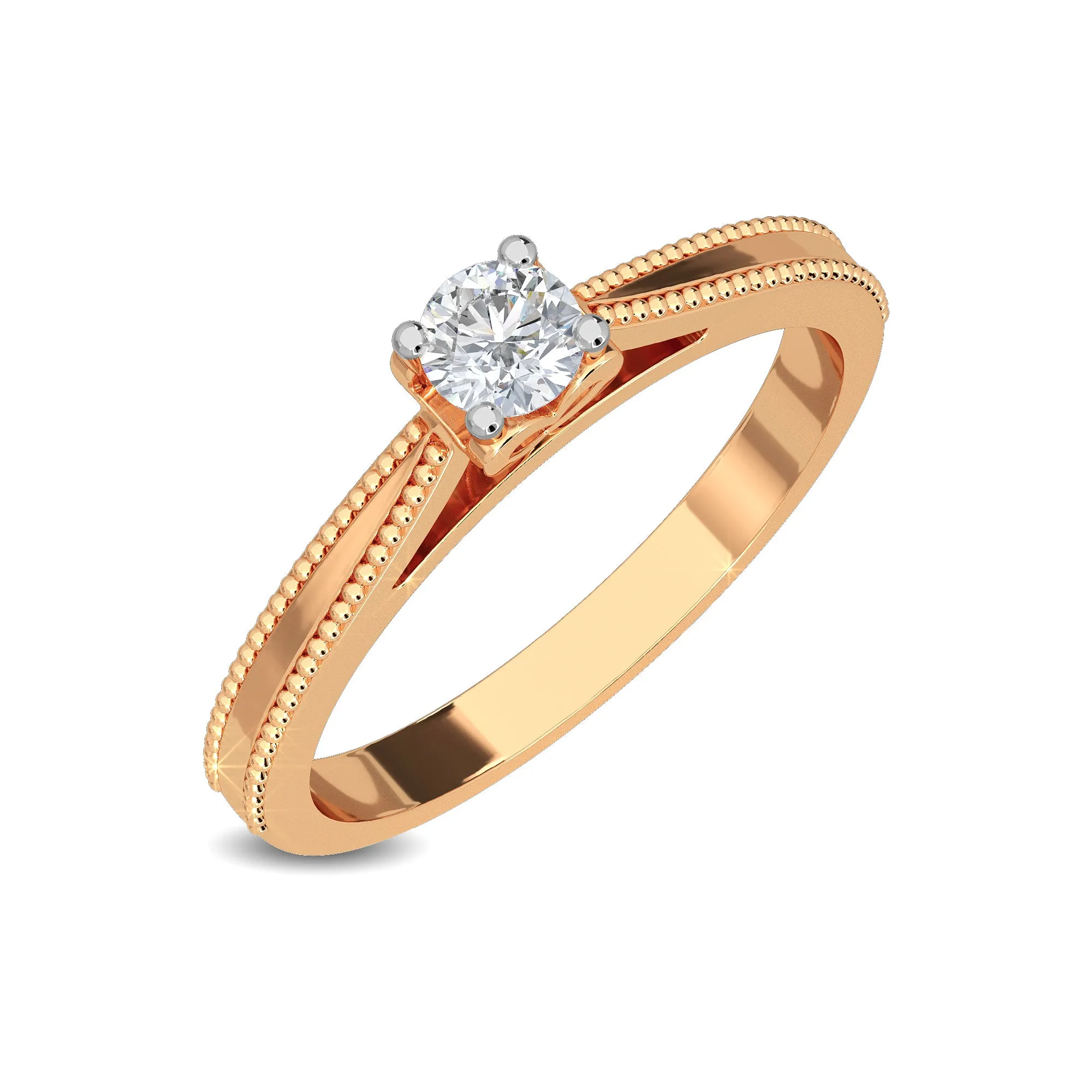 0.20 CT Zel Solitaire Ring