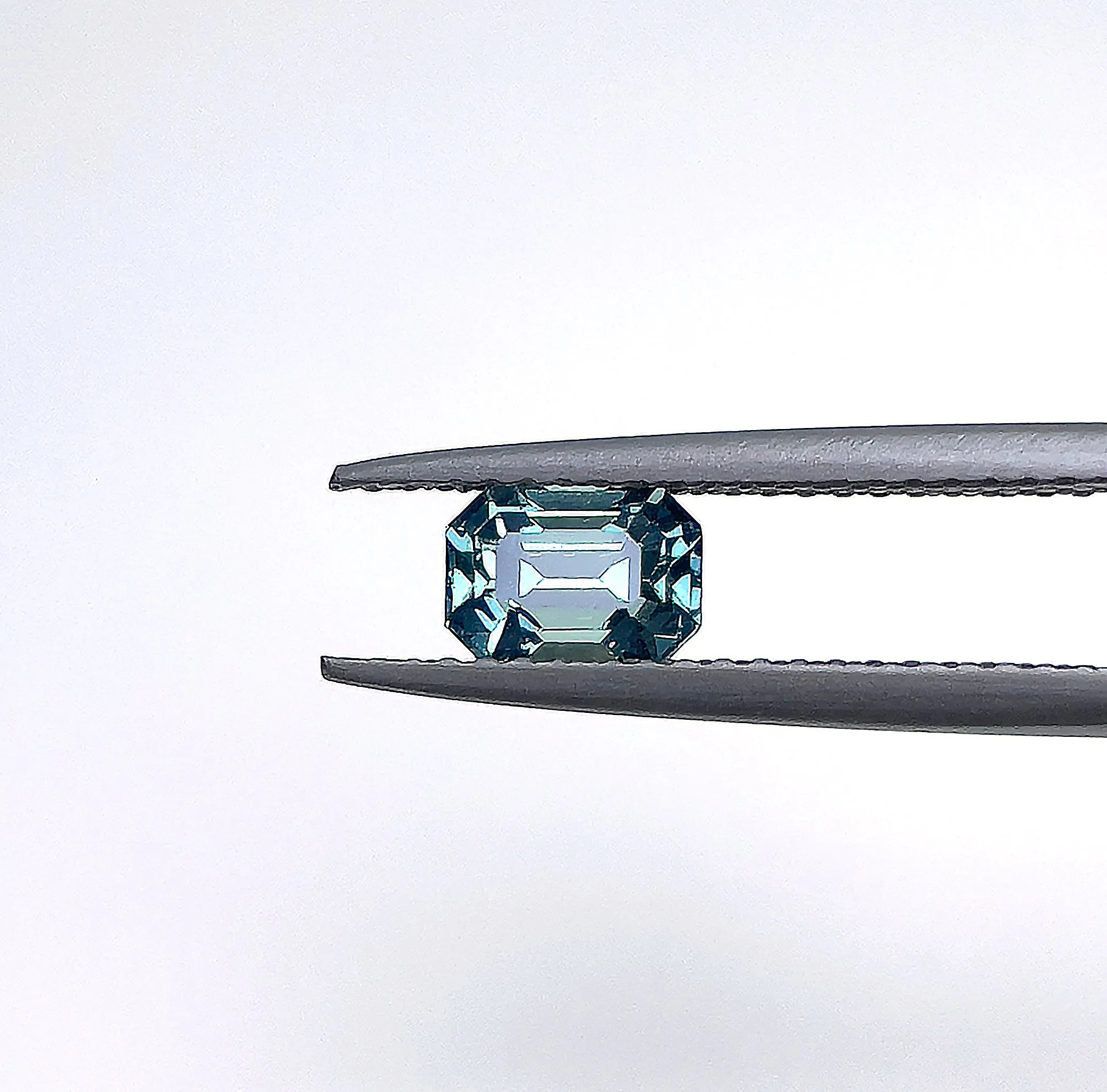 1.08 carat Teal Sapphire is well cut to bring out the best colour and lustre