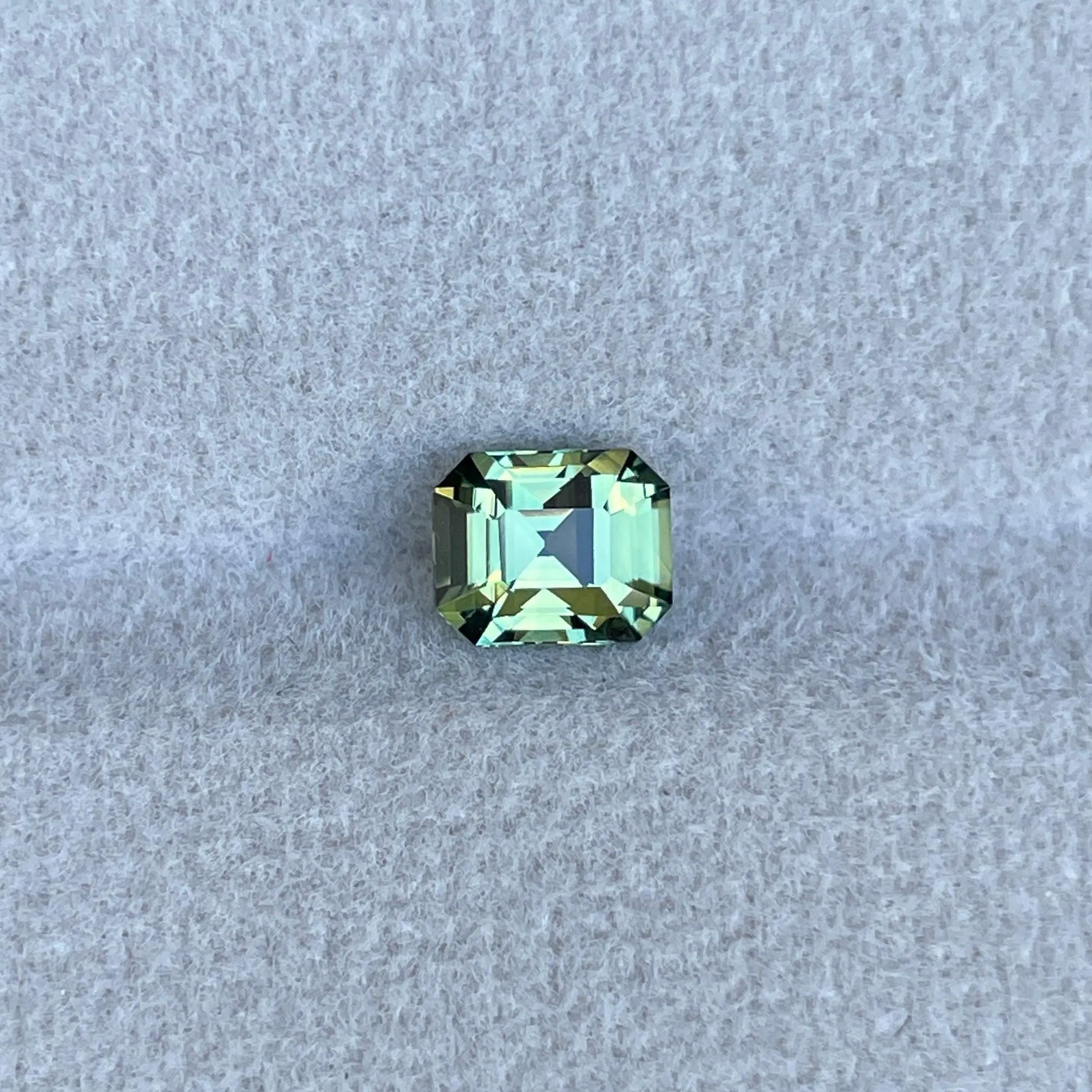 1.12 ct Certified Natural Green Sapphire