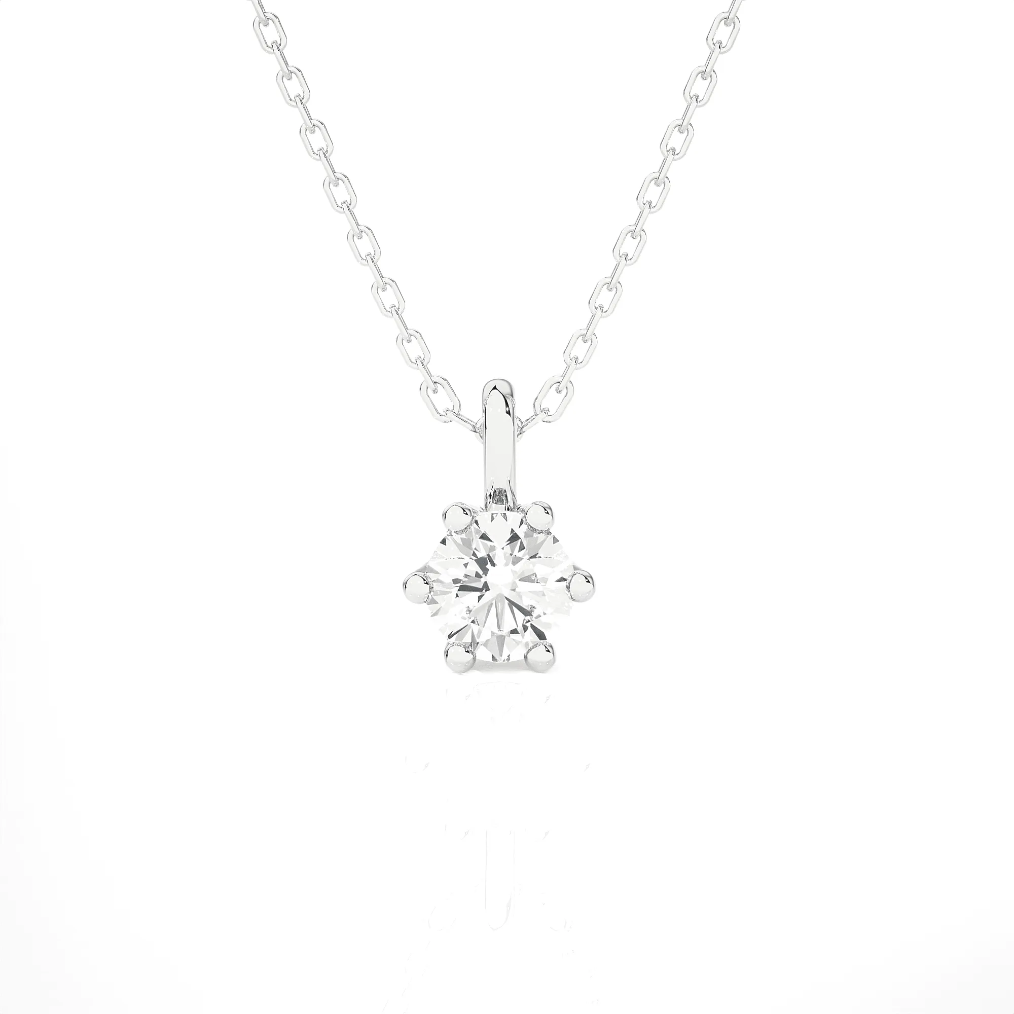 1/3  ctw Round Lab Grown Diamond Solitaire Pendant