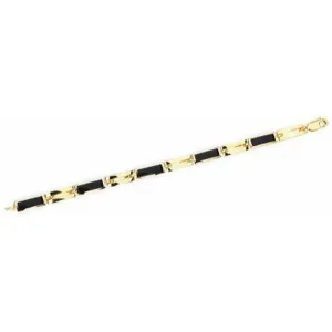 14k Gold Onyx Bracelet