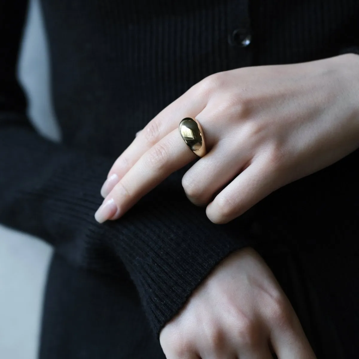 14k Solid Gold Bold Ring