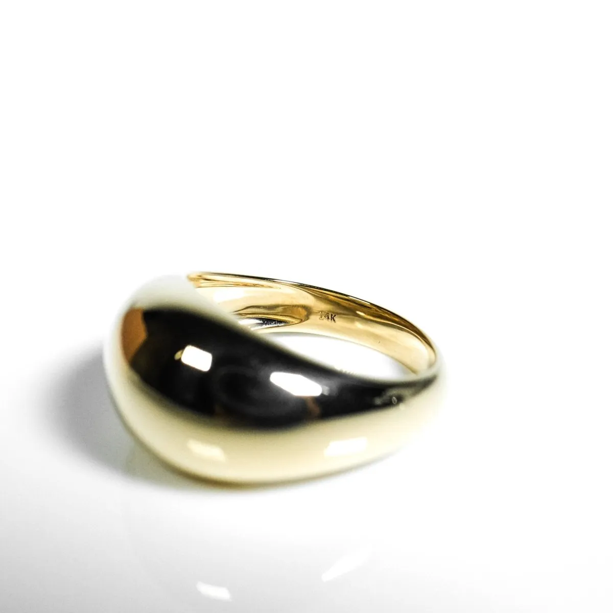 14k Solid Gold Bold Ring