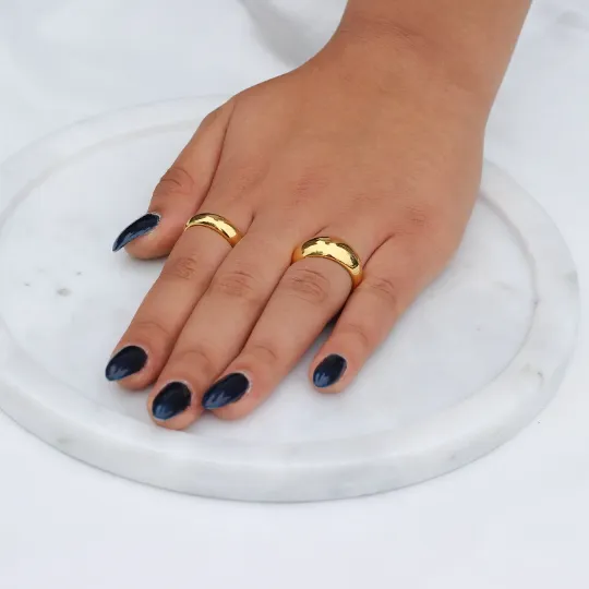 18K Gold-Filled Bold Ring For Women