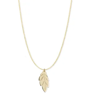 20TH ANNIVERSARY LEAF PENDANT - 14K GOLD