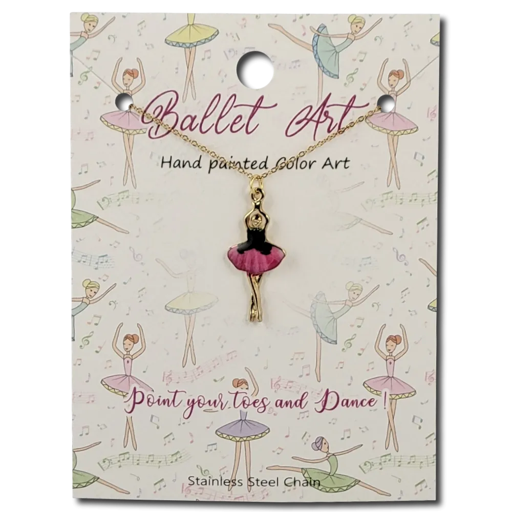 53416 Painted Ballerina Necklace