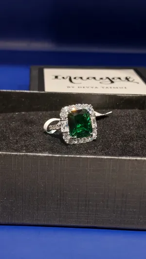 Anu Silver with Emerald Ring