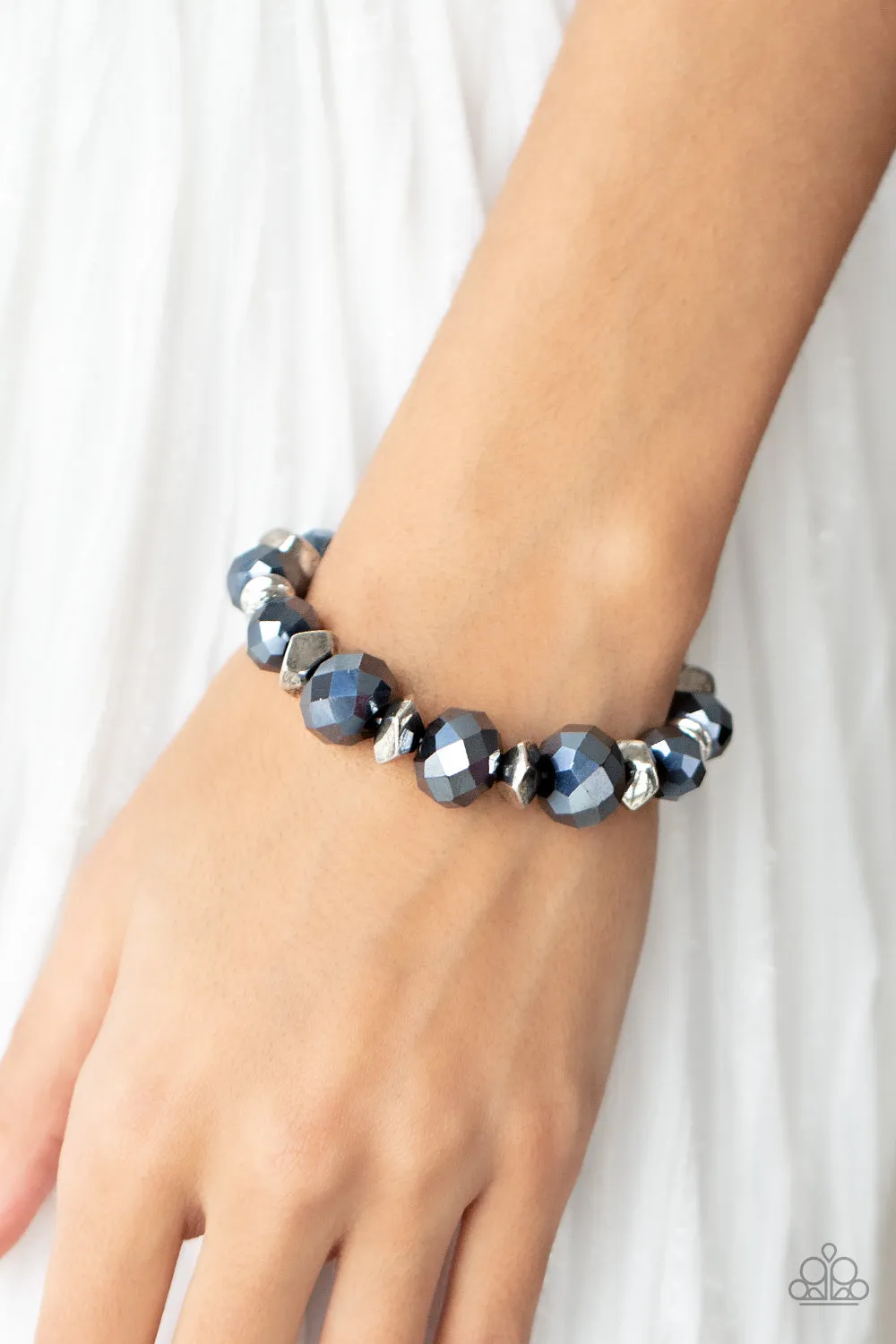 Astral Auras - Blue and silver Bracelet