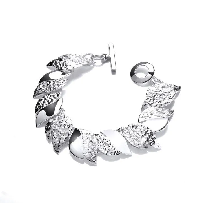 Autumn Leaves Silver Bracelet