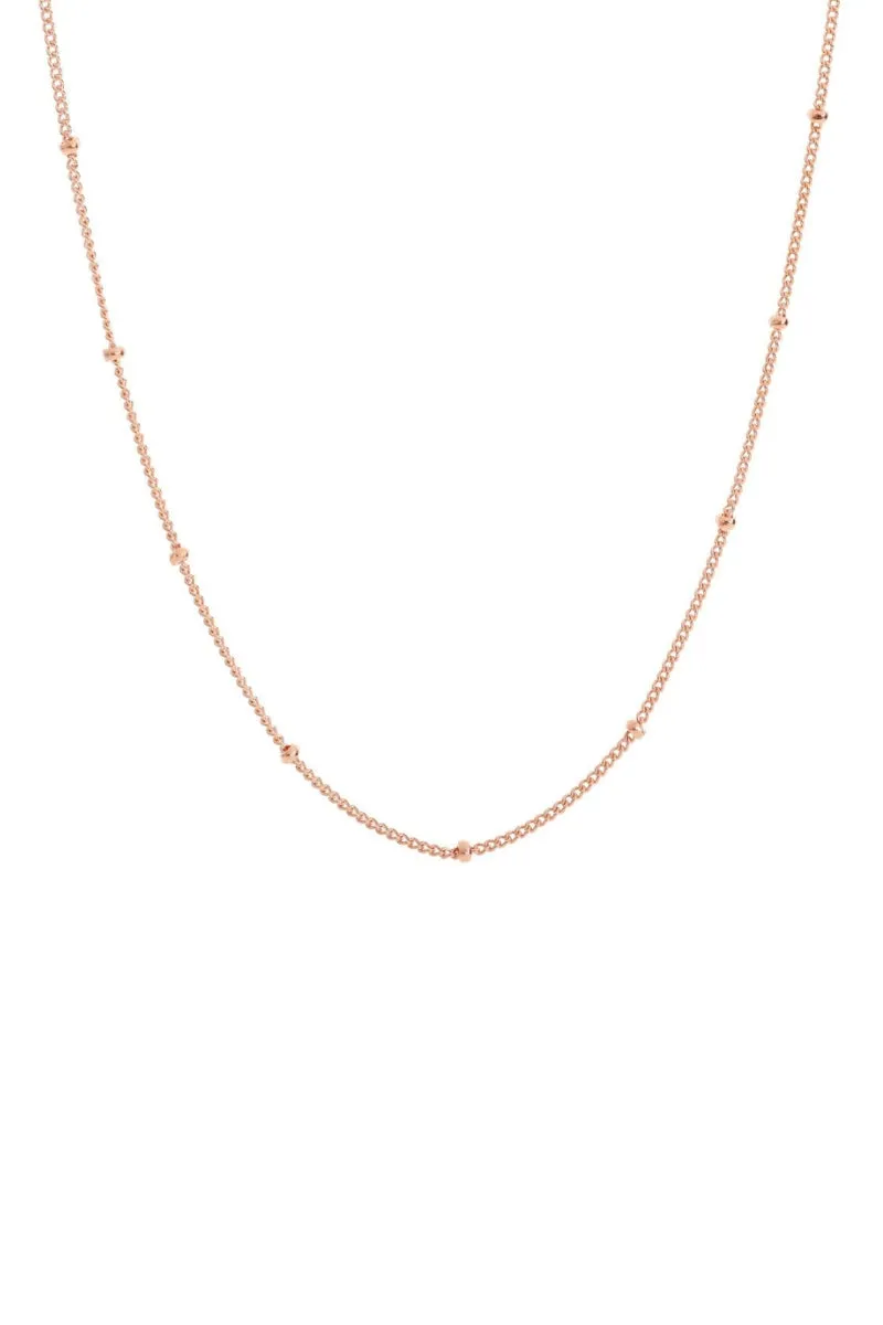 Ball Chain Necklace - Rose Gold