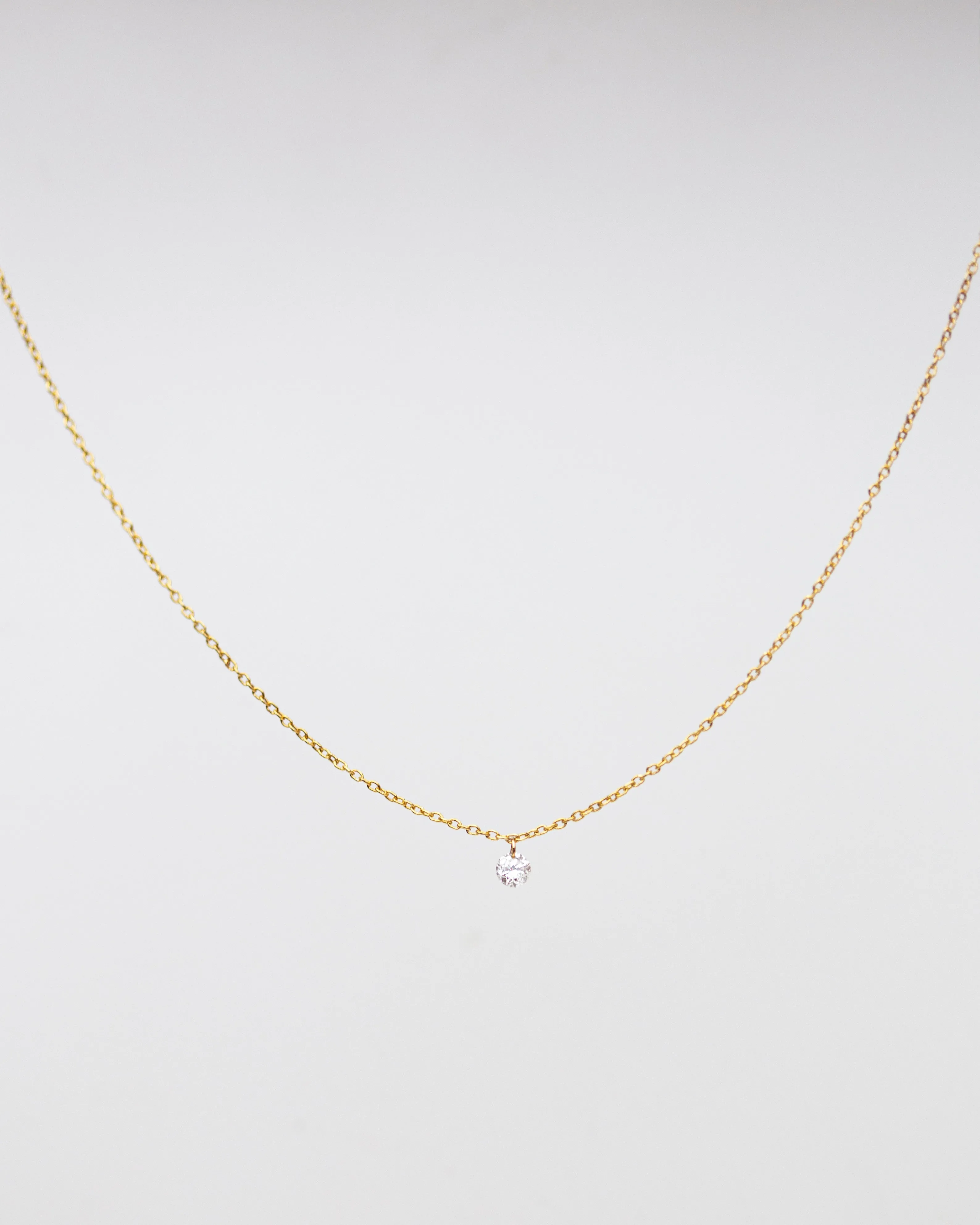 Bare Diamond Necklace