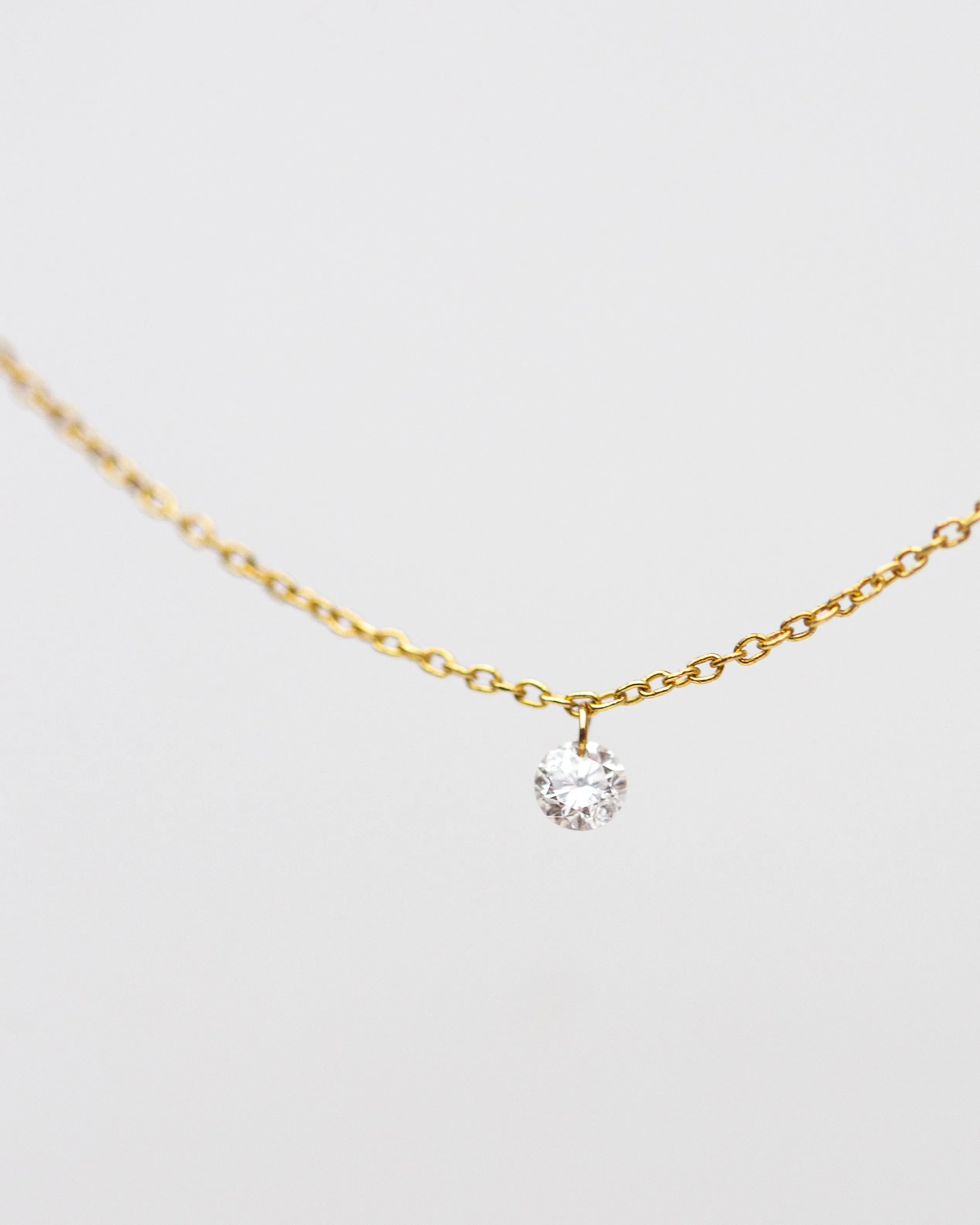 Bare Diamond Necklace