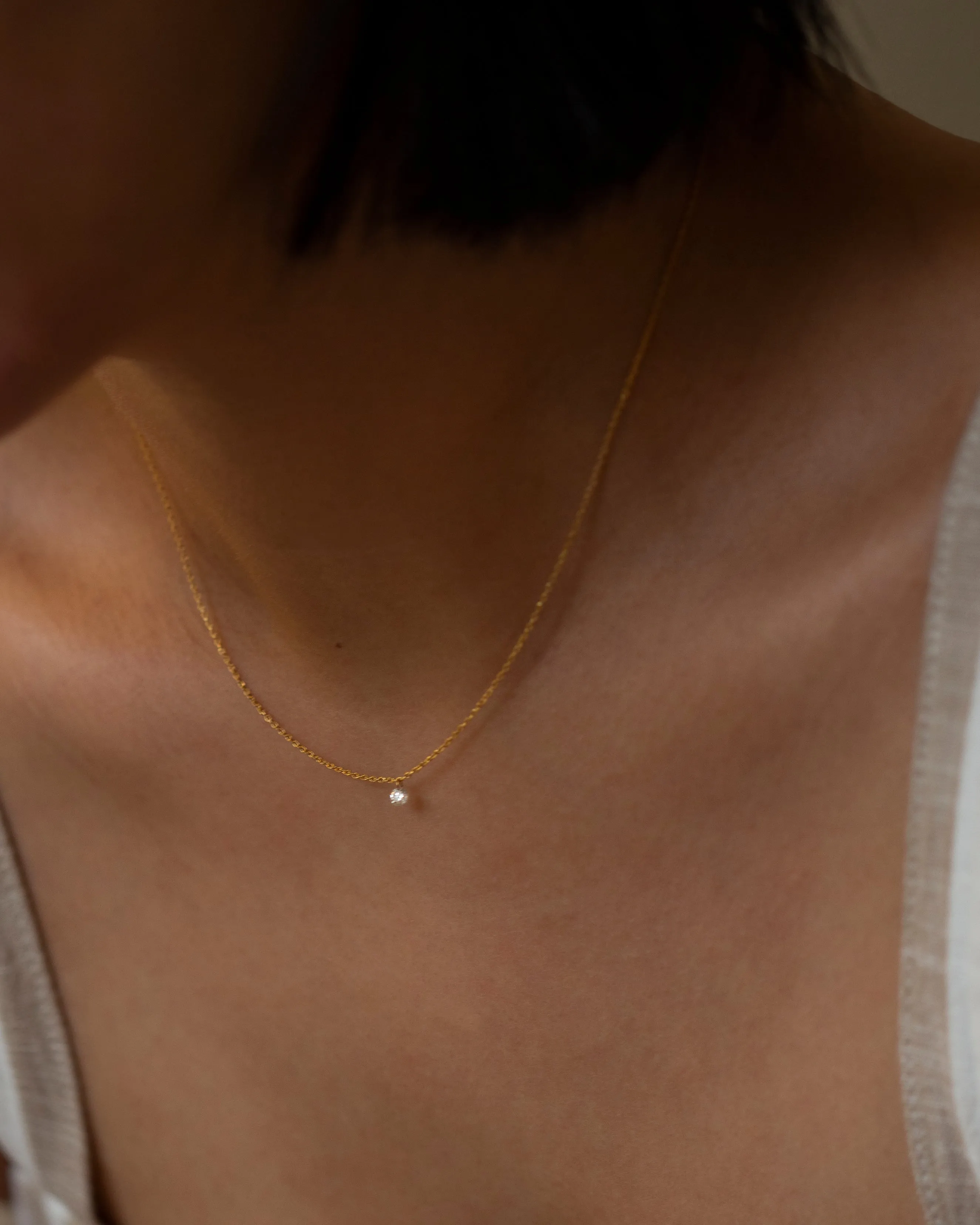 Bare Diamond Necklace