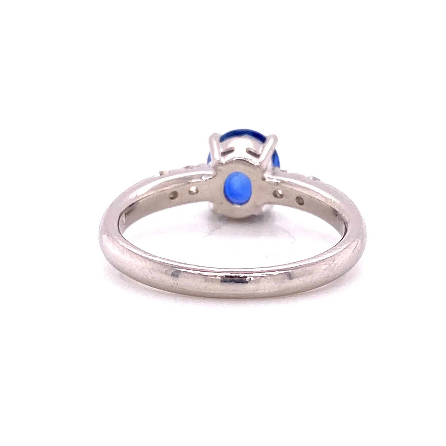 Blue Sapphire Platinum Ring