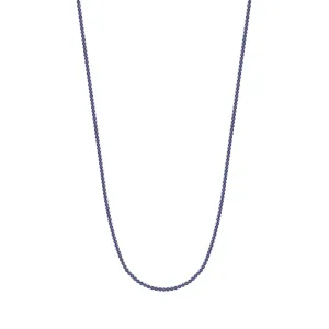 Blue Sapphire Tennis Necklace