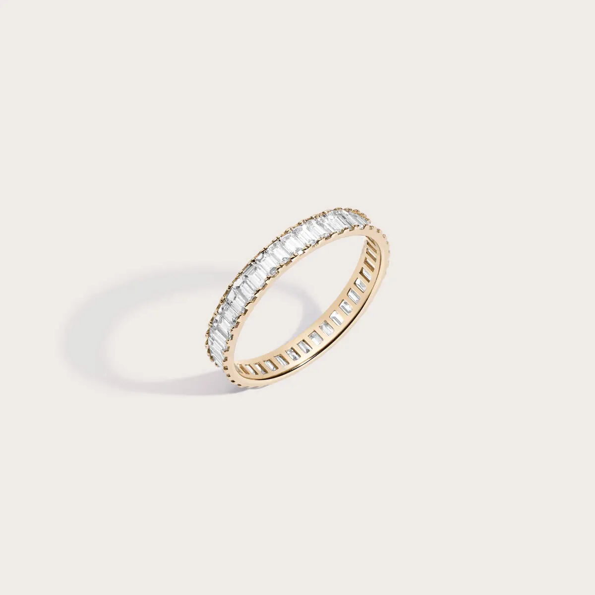 Bold diamond baguette ring