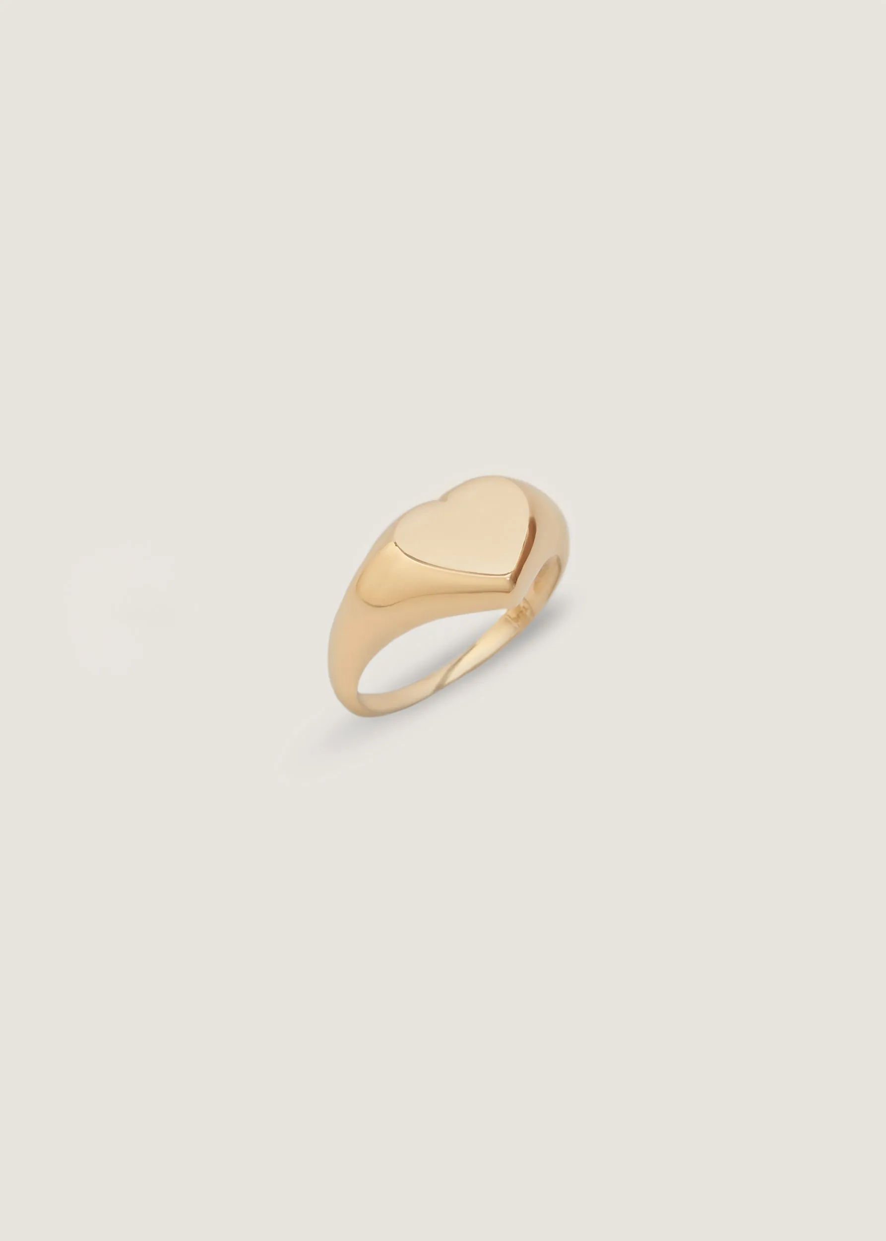 Bold Heart Signet Ring