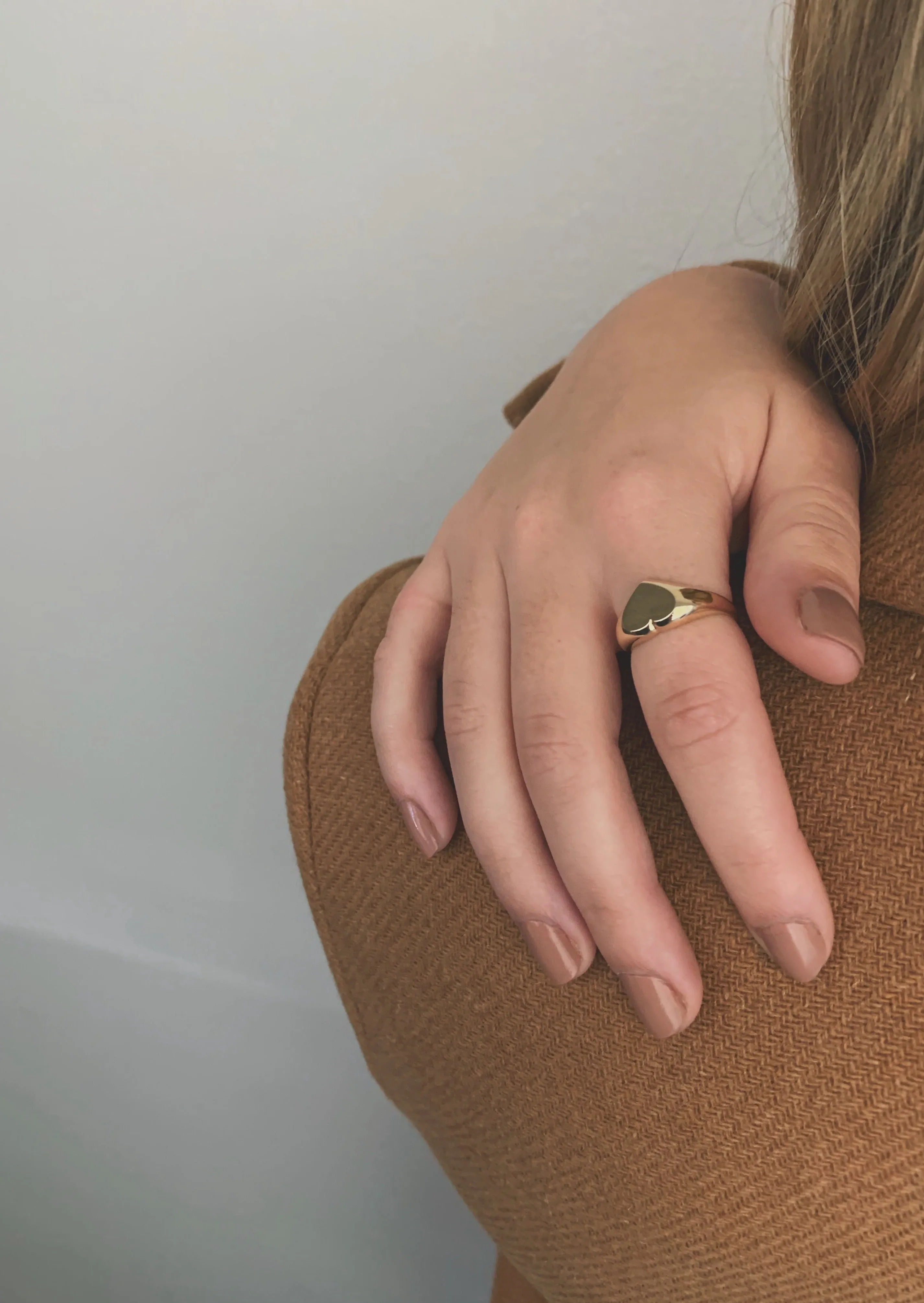 Bold Heart Signet Ring