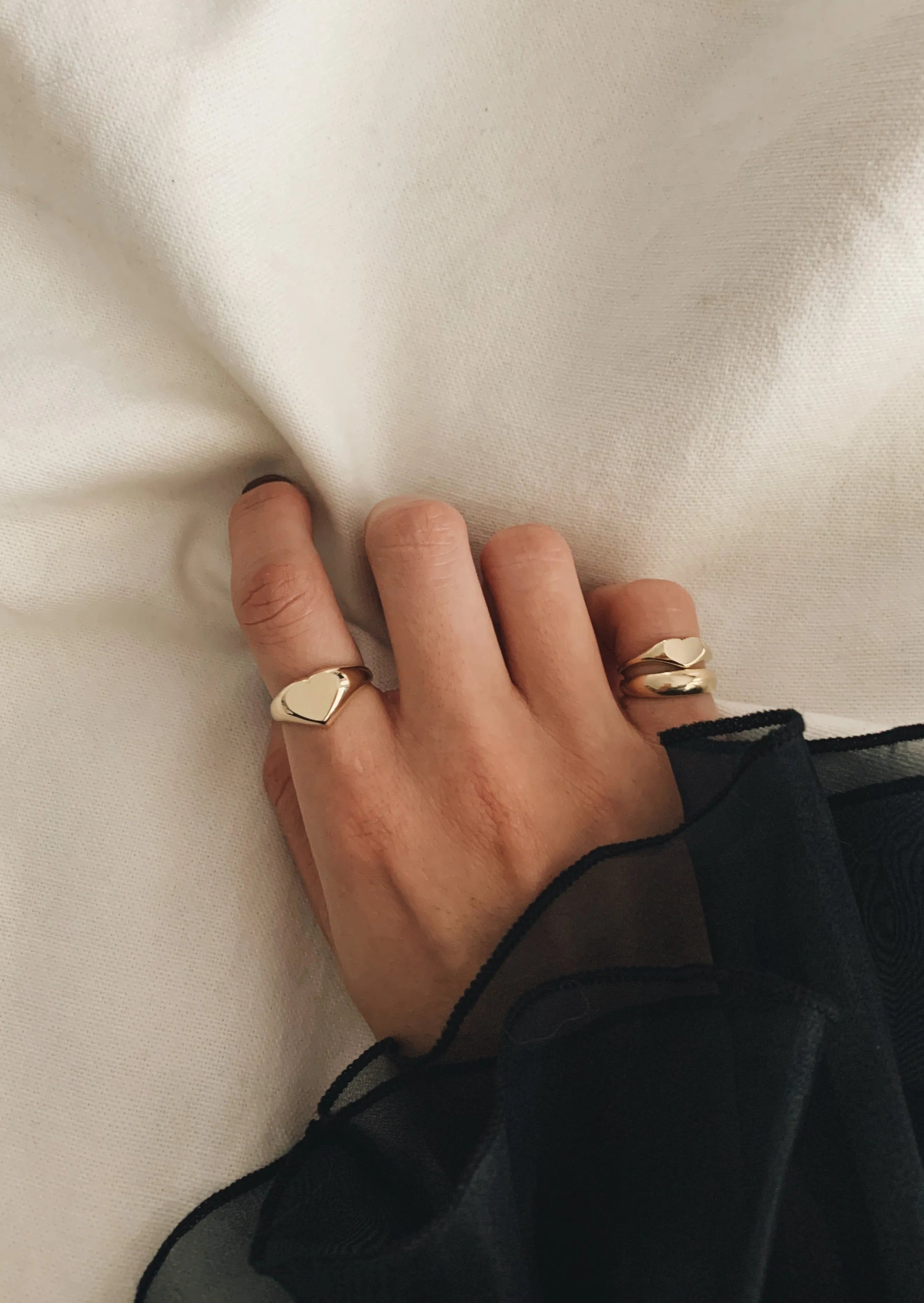 Bold Heart Signet Ring