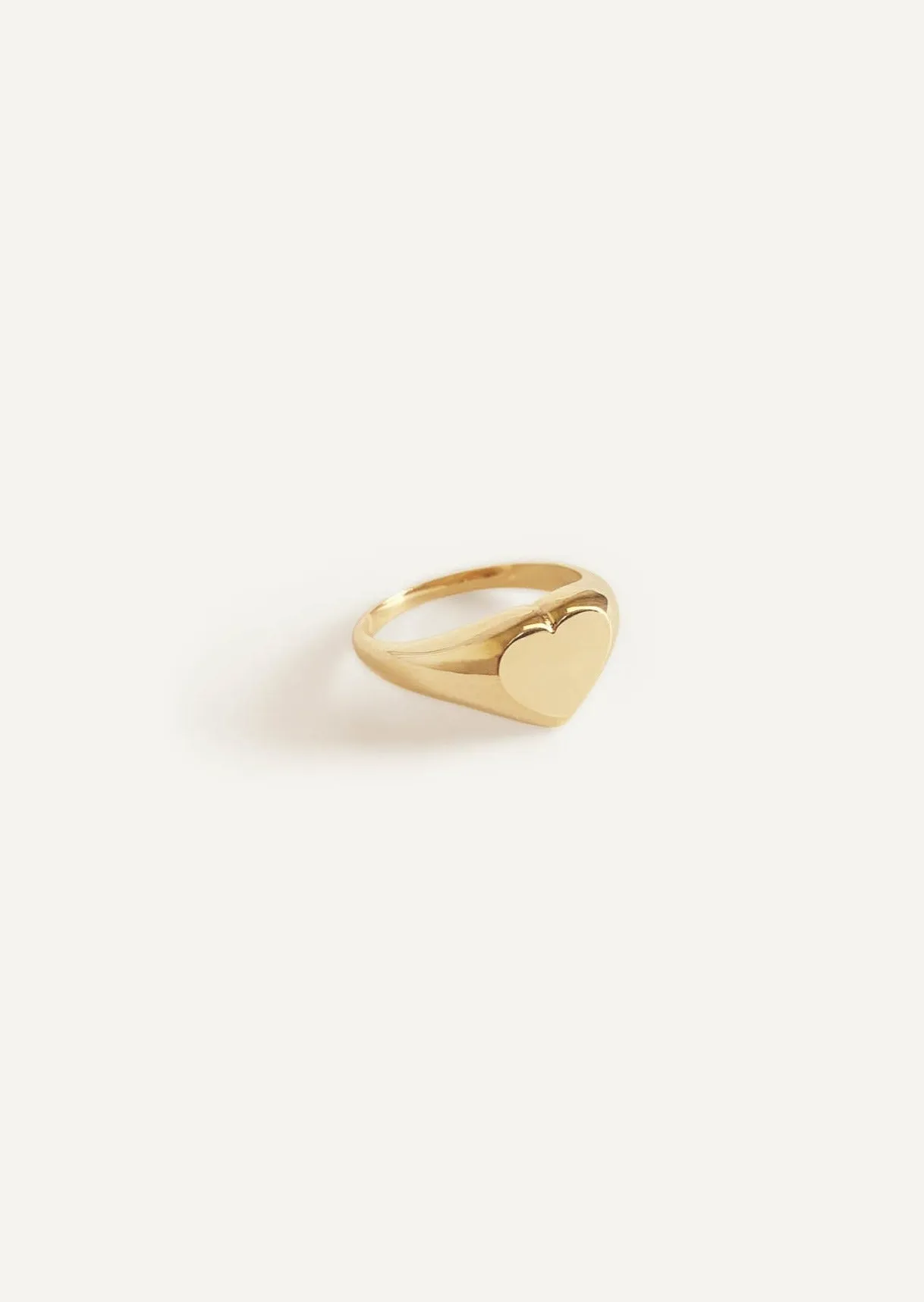 Bold Heart Signet Ring