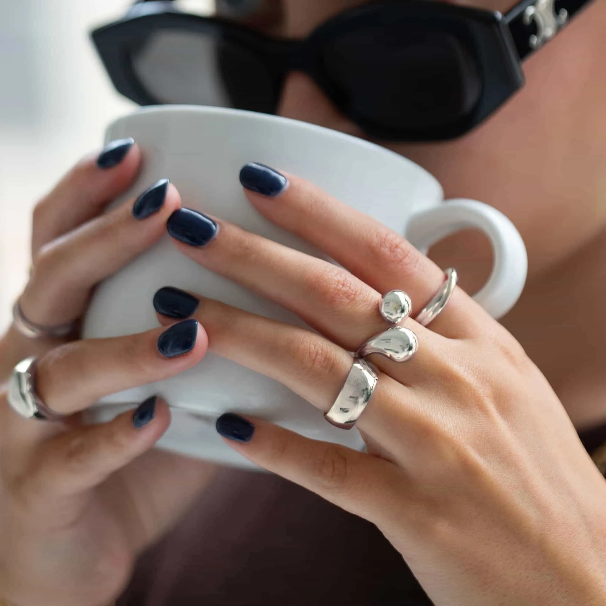 Bold Sculptural Bypass Ring