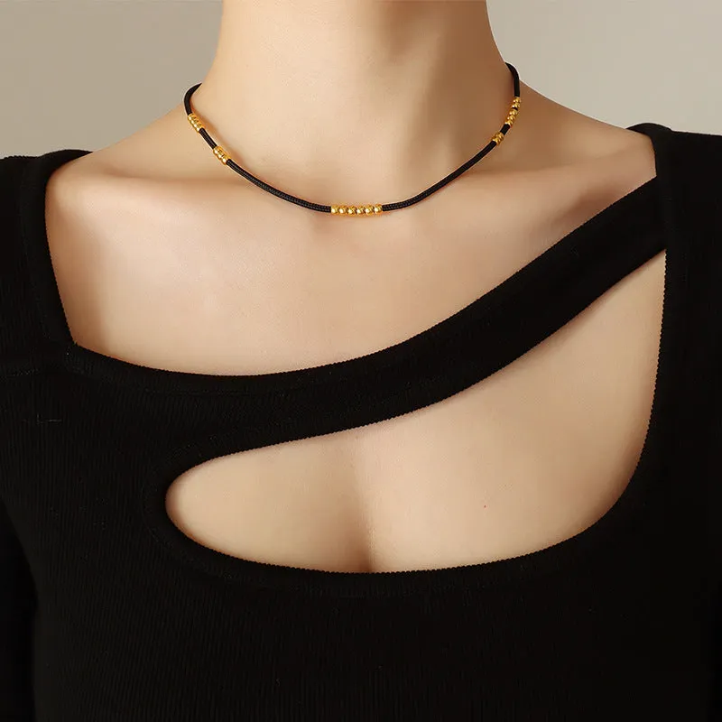 Chic Korean-inspired Collarbone Necklace with Minimalist Flair