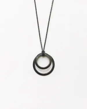 Clasp Small Pendant blackened silver