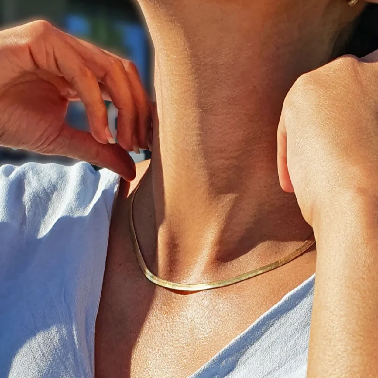 CLASSIC 18k GOLD / ROSE GOLD & SILVER SNAKE CHAIN - WATER PROOF NECKLACES