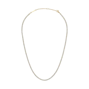 Classic Tennis Necklace Gold