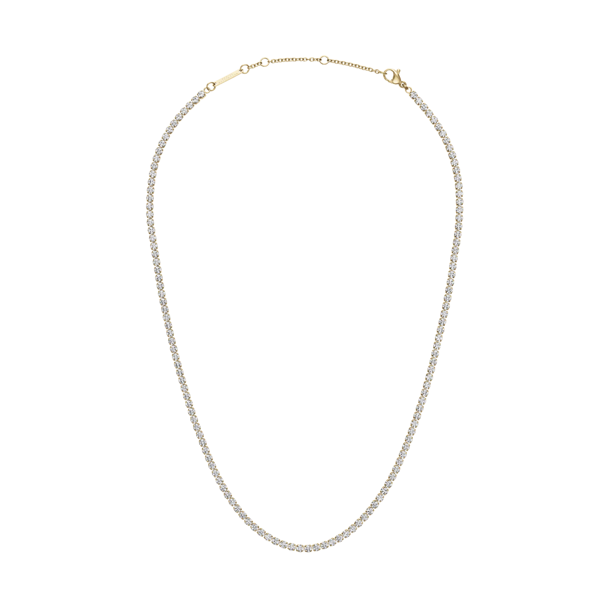 Classic Tennis Necklace Gold