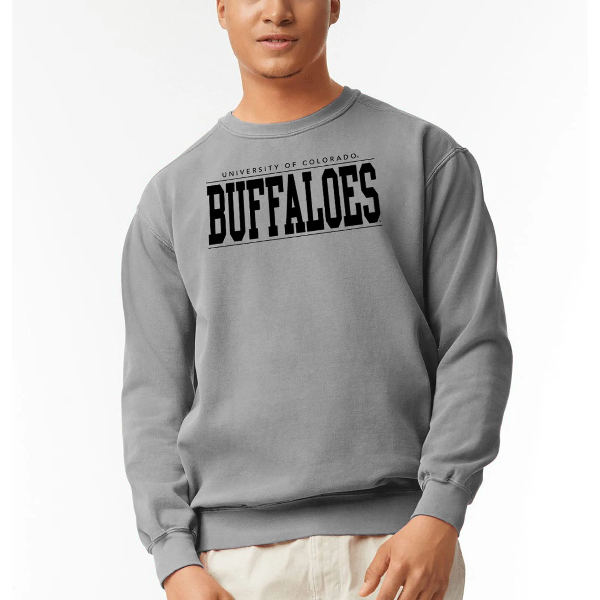 Colorado Monotone Bold CC Crewneck - Grey