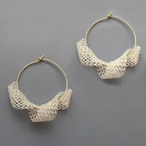 Copy of Chic Twisted Hoop Earrings in silver - Elevate Your Style with Our Stunning Collection!