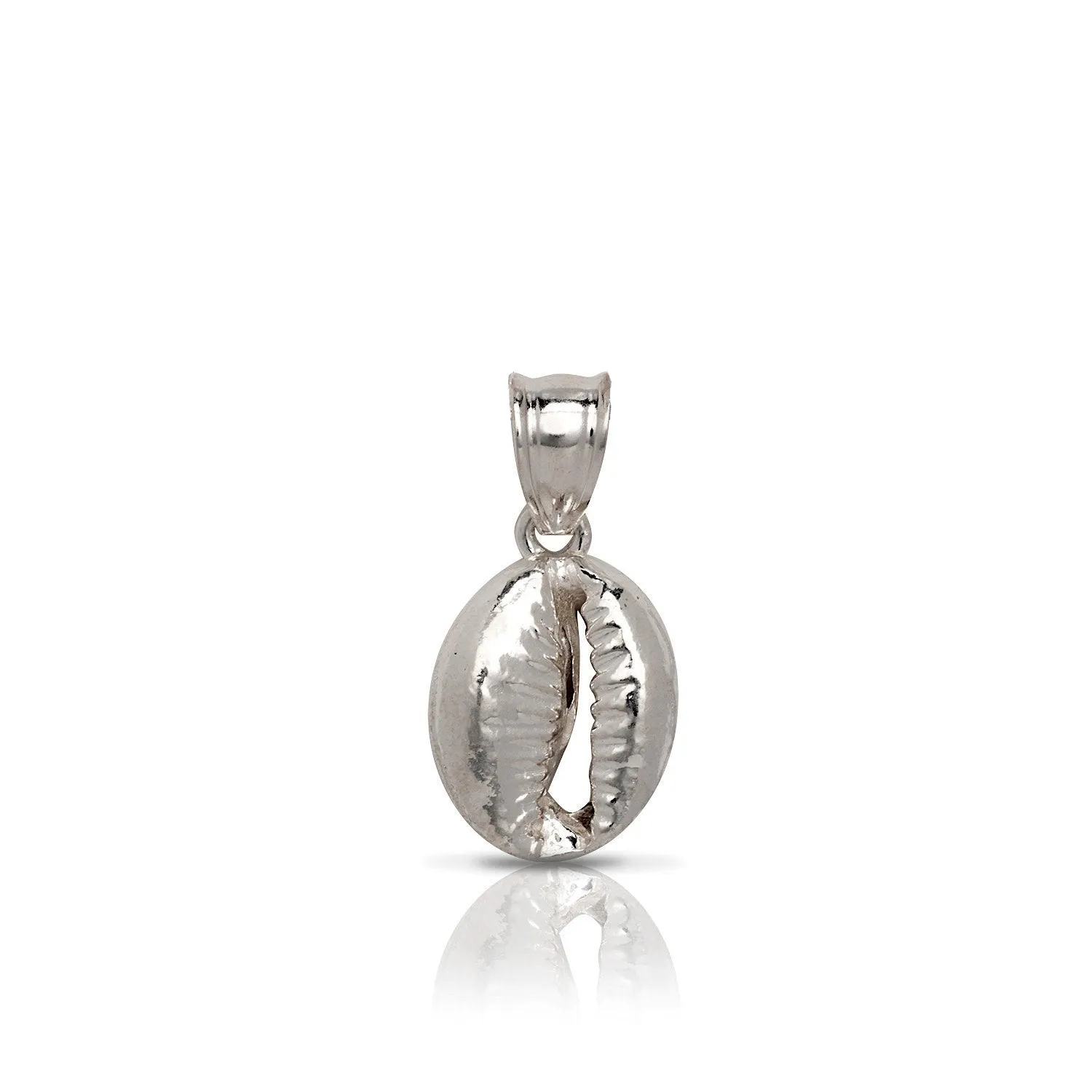 Cowrie Shell .925 Sterling Silver Pendant Necklace