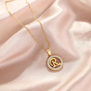 Customized Name Initial Minimalist Necklace