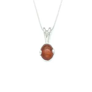 Dainty Amber Pendant - Natural Amber Necklace, Yellow Amber Pendant