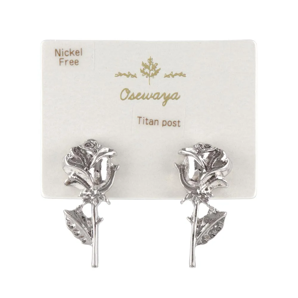 Dainty Rose Stud Earrings