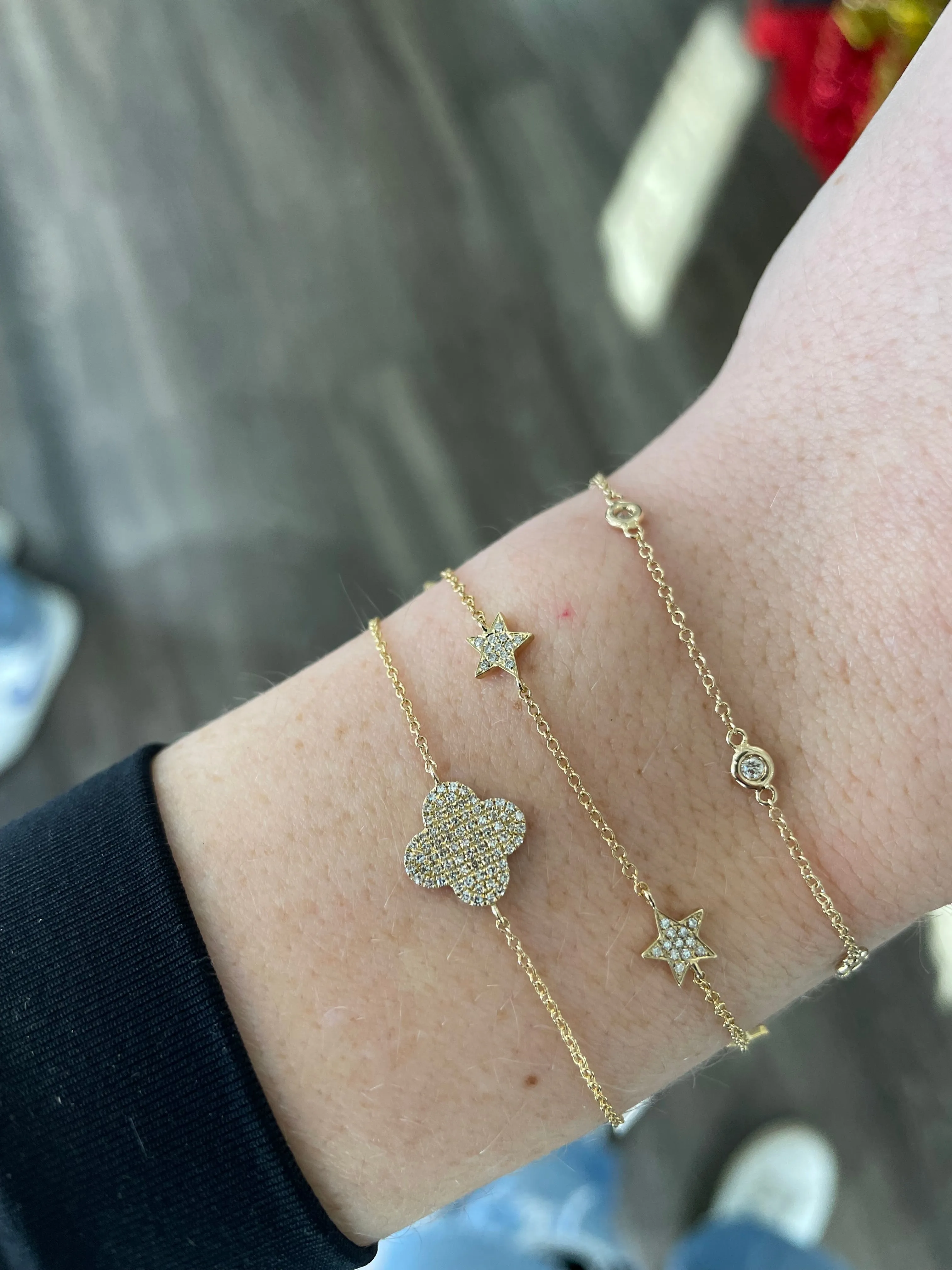 Diamond Clover Bracelet