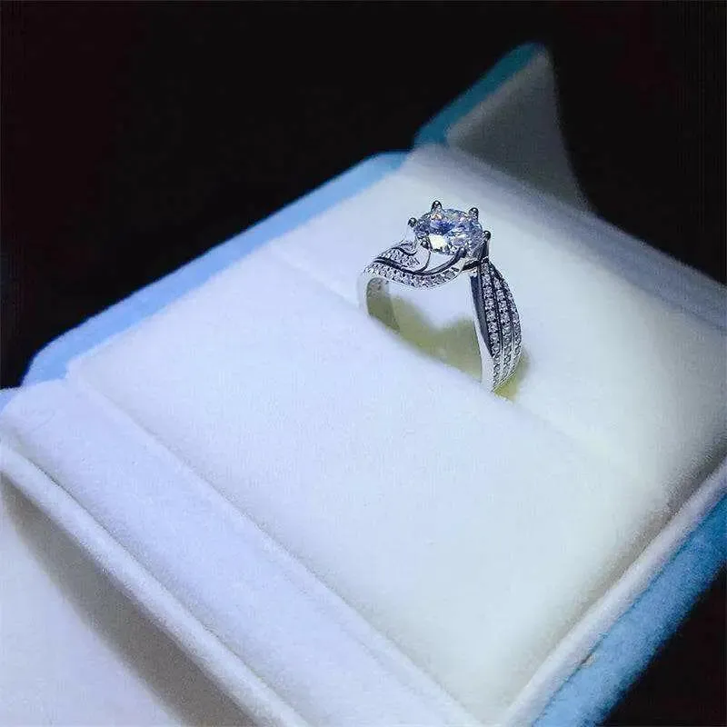 Discover Exquisite Luxury Fashion with Our Moissanite Sterling Silver Ring