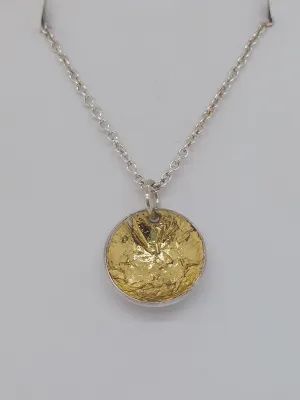 Domed Gold Foil Pendant