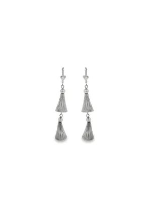 Dual Layered Tassel Earrings