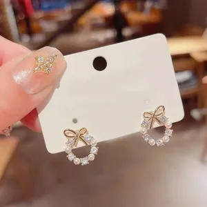 E1468 - Elegant Bow Earrings