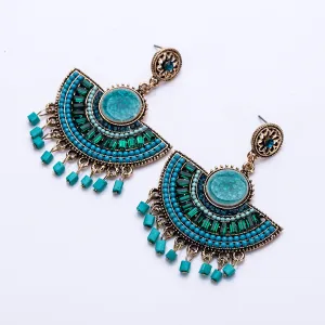 Elegant Bohemian Tassel Earrings For Women Beads dangle Vintage