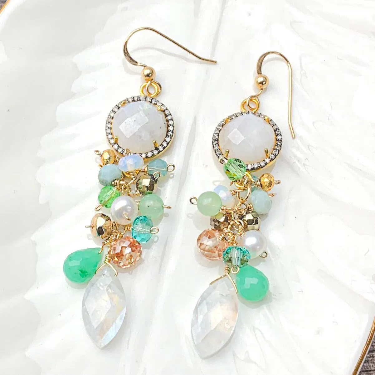 Elegant Goddess Cascading earrings