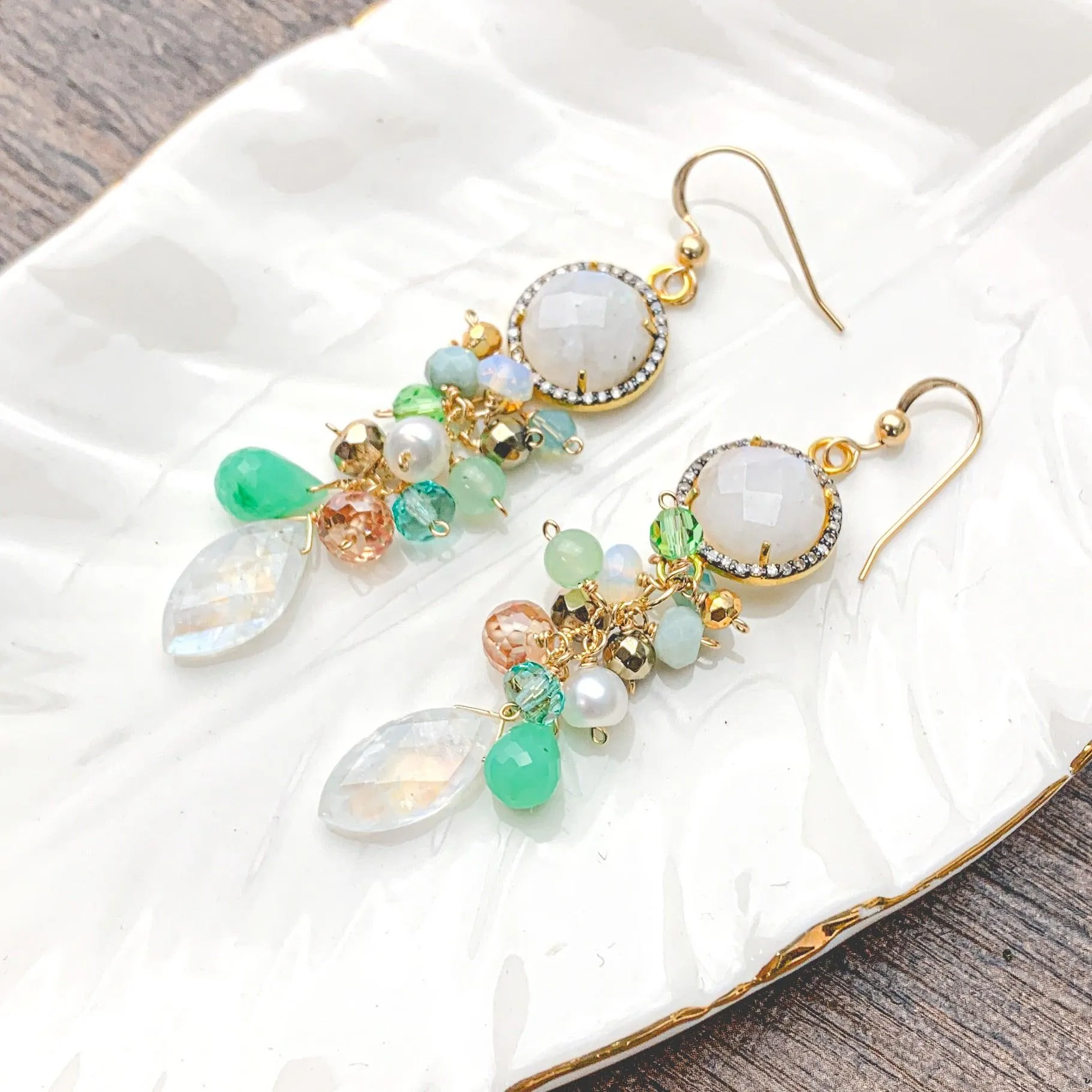 Elegant Goddess Cascading earrings