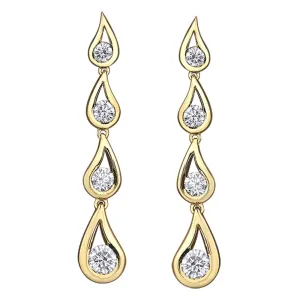 Eternal Flames Canadian Diamond Drop Earrings