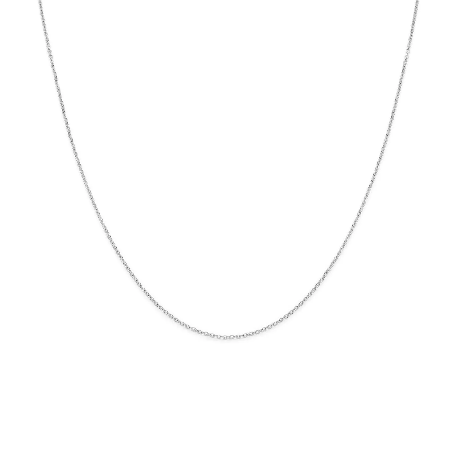 Extra Fine Cable Chain Necklace | Silver