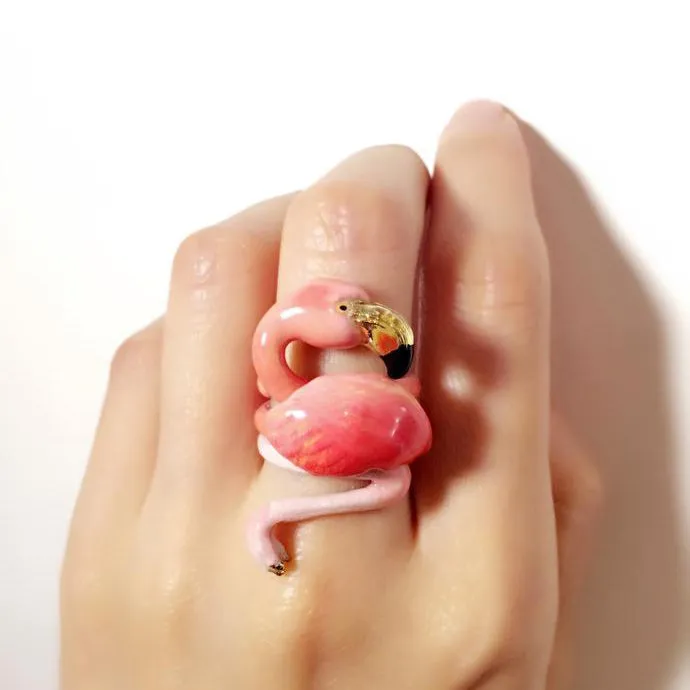 Flamingo 3 Pieces Set Ring