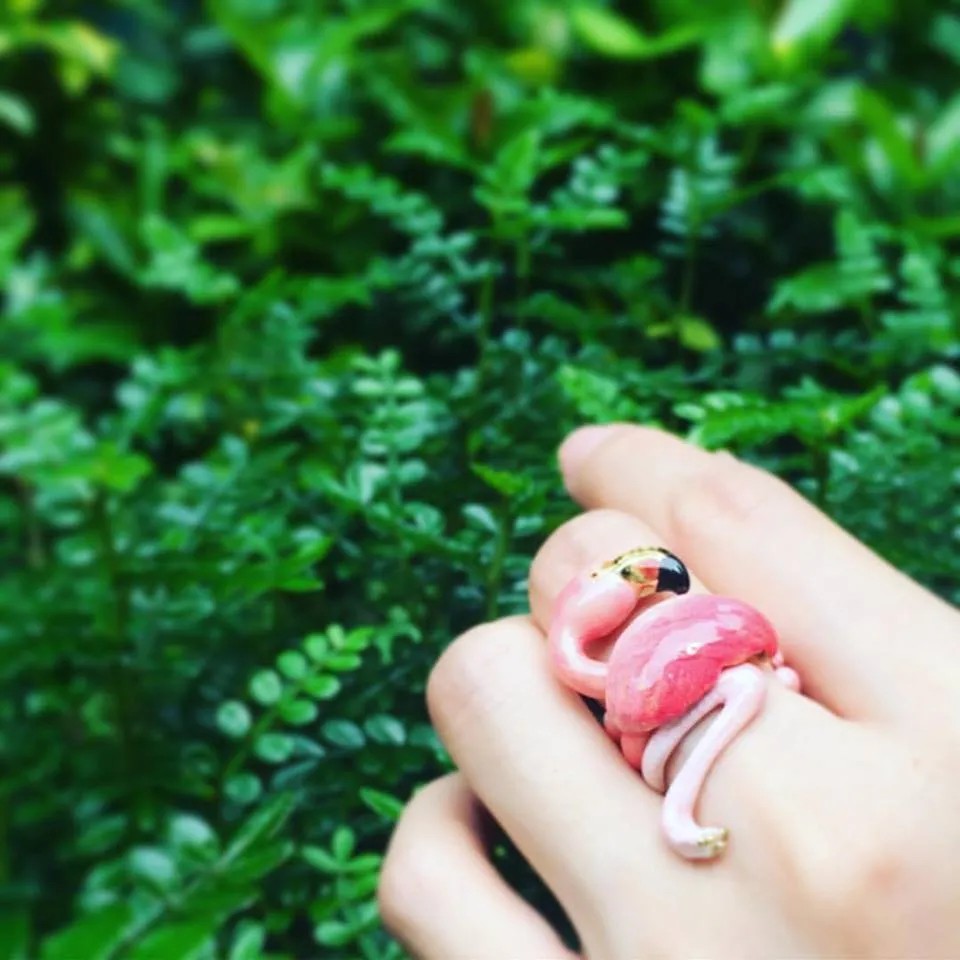 Flamingo 3 Pieces Set Ring