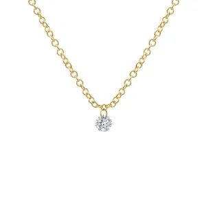 Floating Round Diamond Necklace